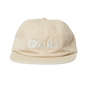 By Parra Blocked Logo 6 Panel Hat Off White