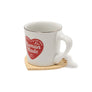 Human Made Heart Bamboo Coaster Set 2P Beige HM29GD084