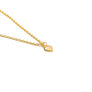 Human Made Heart Silver Necklace Gold HM29GD071G