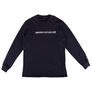 Engineered Garments Printed Cross Crew Neck LS T-Shirt B Navy - Graphic