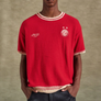 Andersson Bell Football Short Sleeve Sweater Red ATB1285M