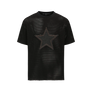 Andersson Bell Star Patch Mesh T-Shirts Black ATB1295M