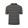 Andersson Bell Stripe Polo Sweater Black/Brown ATB1286M