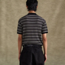 Andersson Bell Stripe Polo Sweater Black/Brown ATB1286M