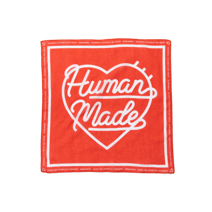 Human Made Bandana #1 Heart Graphic Red HM24GD068