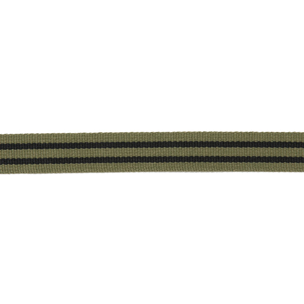 STRIPED WEB BELT OLIVE DRAB | Bodega