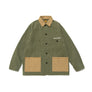 Human Made Herringbone Coverall Jacket Olive Drab HM25JK017