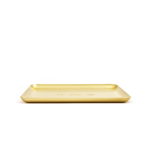 Mister Green Square Logo Rolling Tray Heavy Brass