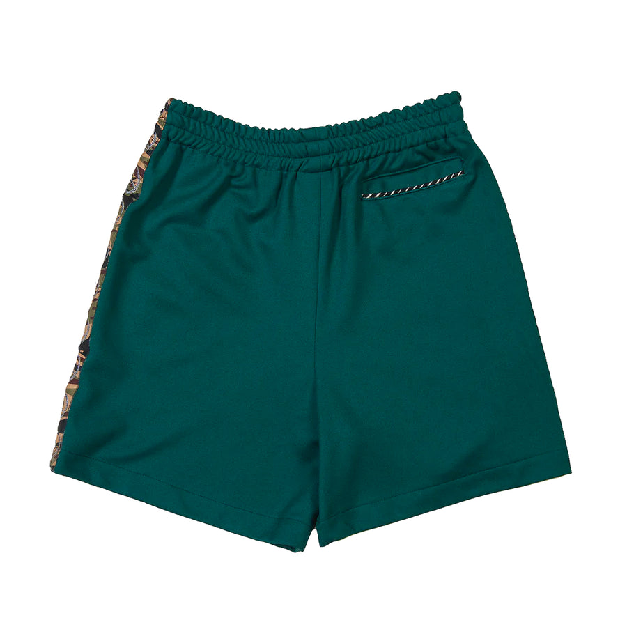 For The Homies Peace Track Shorts Green