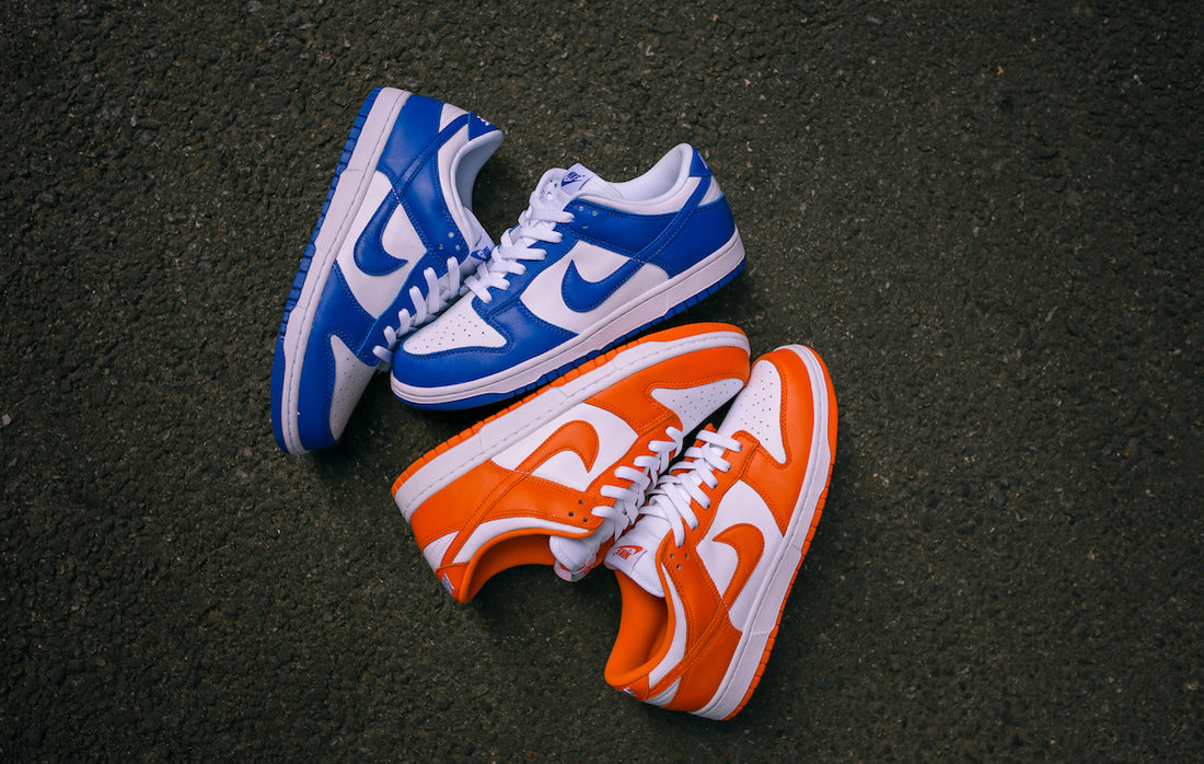 Nike Dunk Low 'Syracuse' & 'Kentucky' Online Raffle Details
