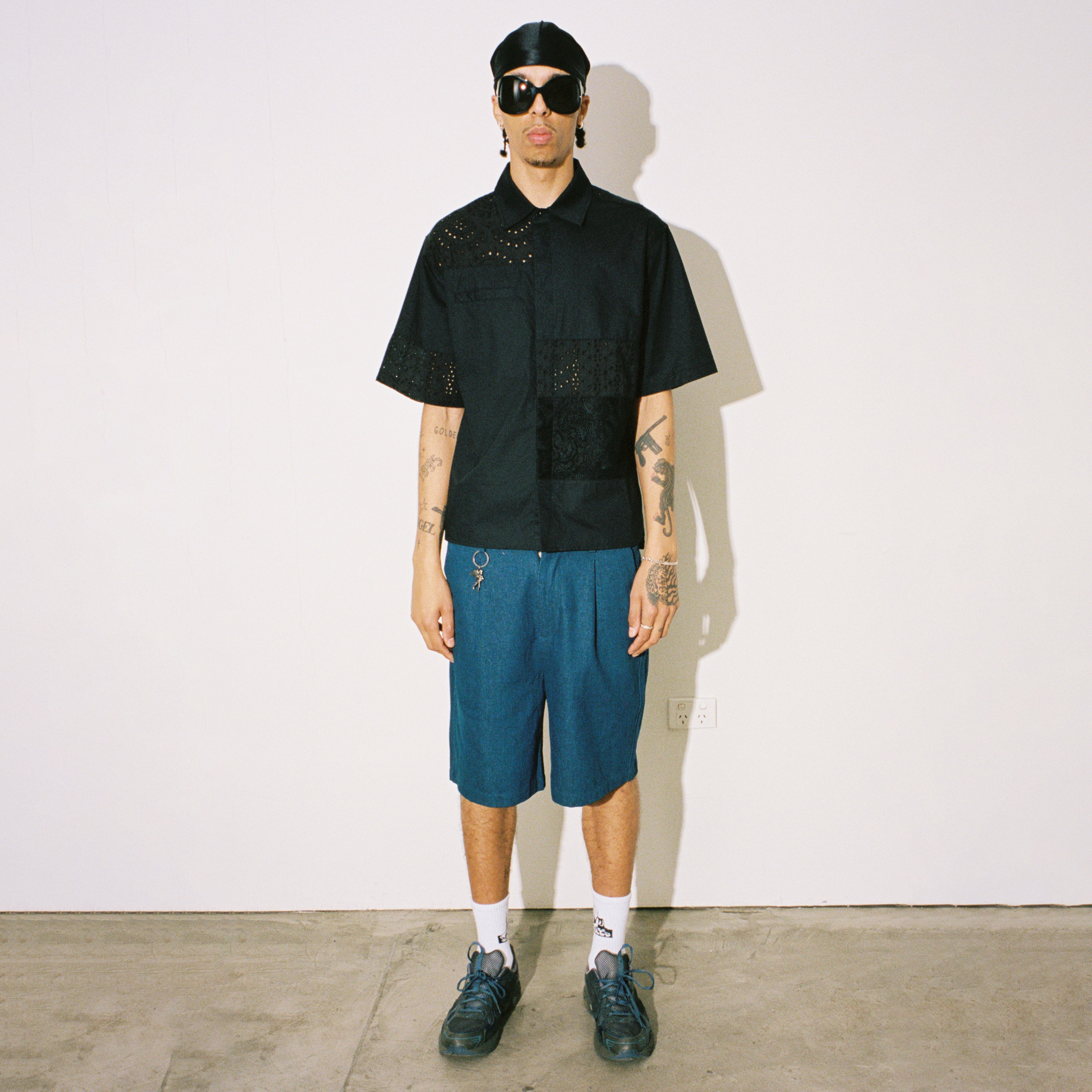 Jungles Jungles Lace Short Sleeve Button Up