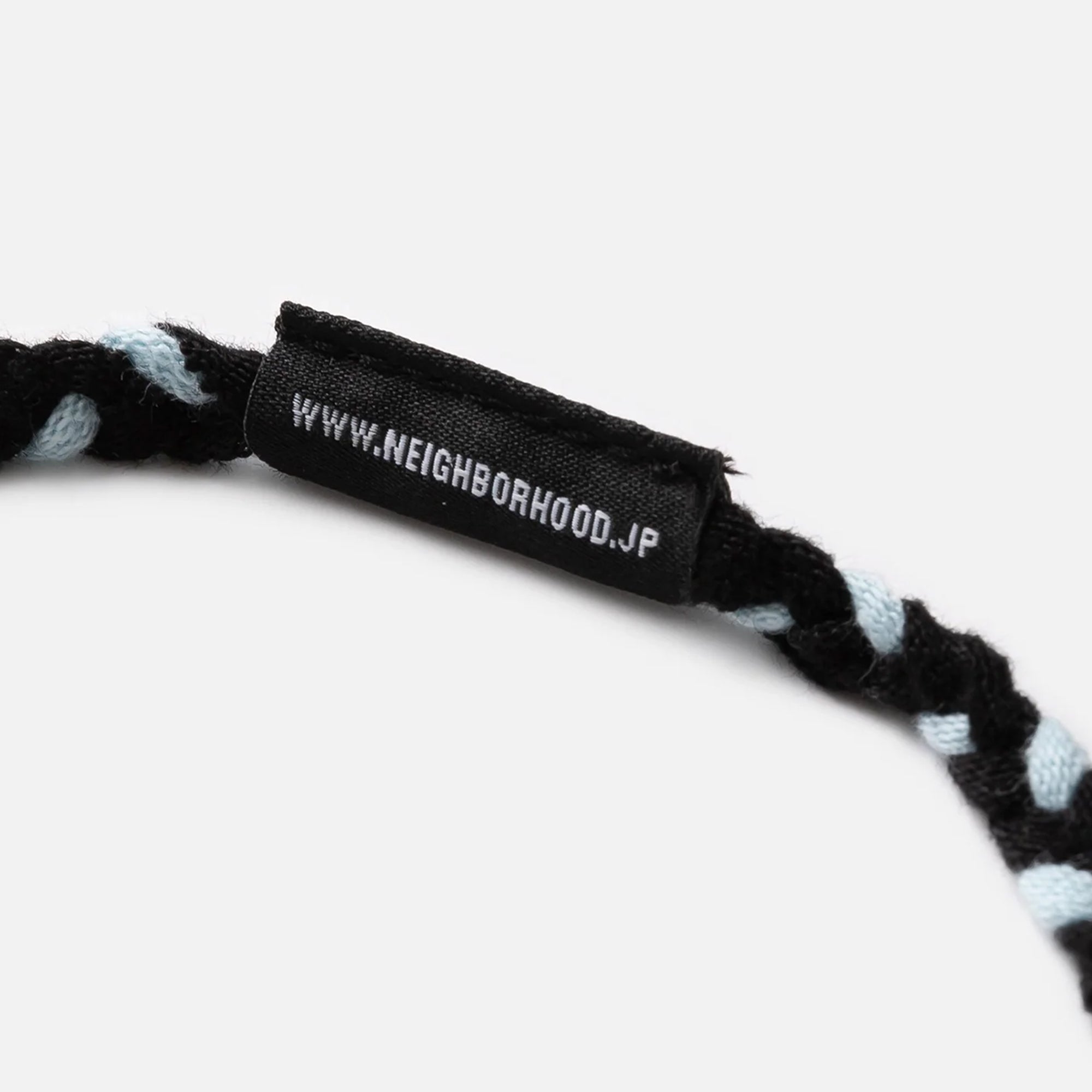Neighborhood Cs Braid Necklace Black/White  251MYNH-AC11