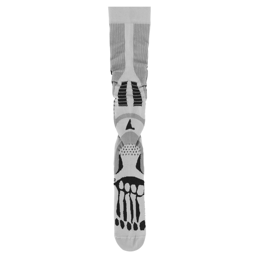 ROA Bones Long Socks Light Grey FW25