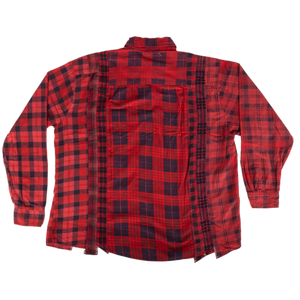Needles Flannel Shirt 7 Cuts Shirt #5 Over Dye Red X-Large
