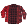 Needles Flannel Shirt 7 Cuts Shirt #5 Over Dye Red Large