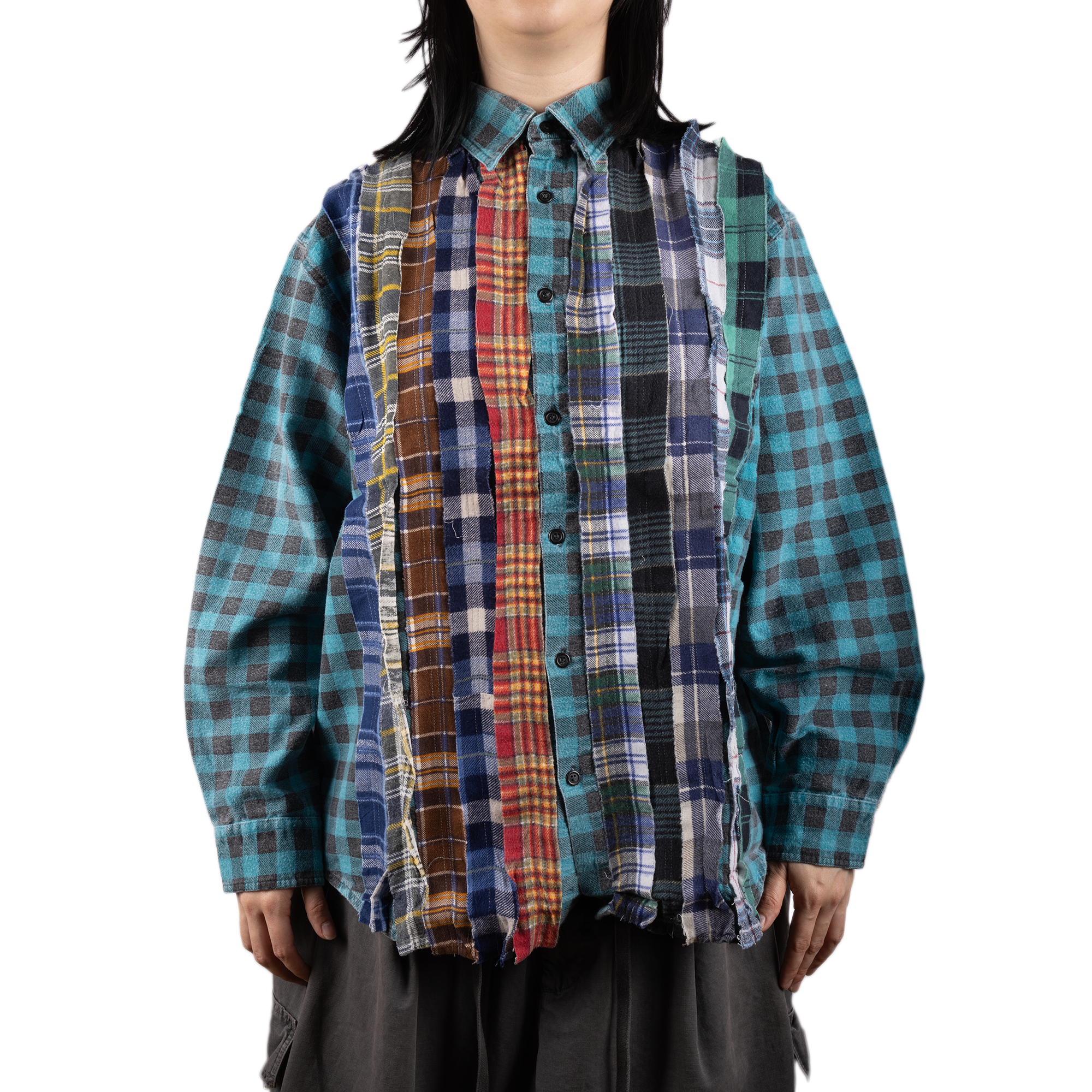 Needles Flannel Shirt Ribbon Shirt #3 Large