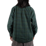 Needles Flannel Shirt Ribbon Shirt #4 Over Dye Dark Green Medium