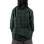 Needles Flannel Shirt Ribbon Shirt #4 Over Dye Dark Green Small