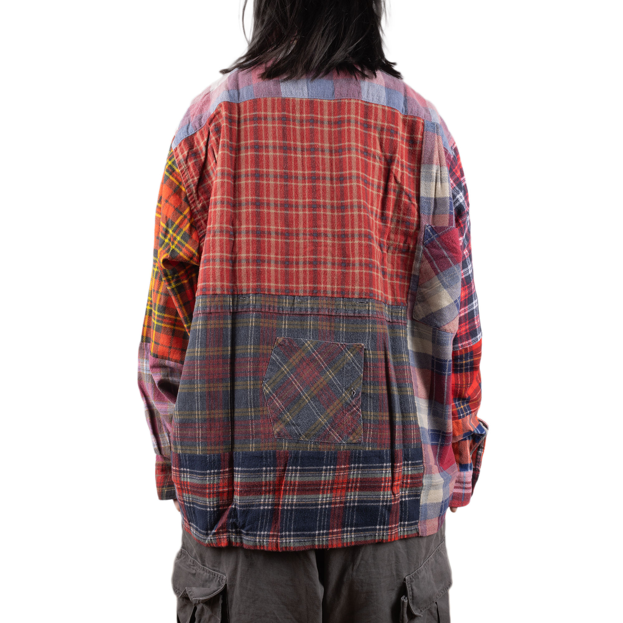 Needles Flannel Shirt Straight Hem Shirt #1-B Medium