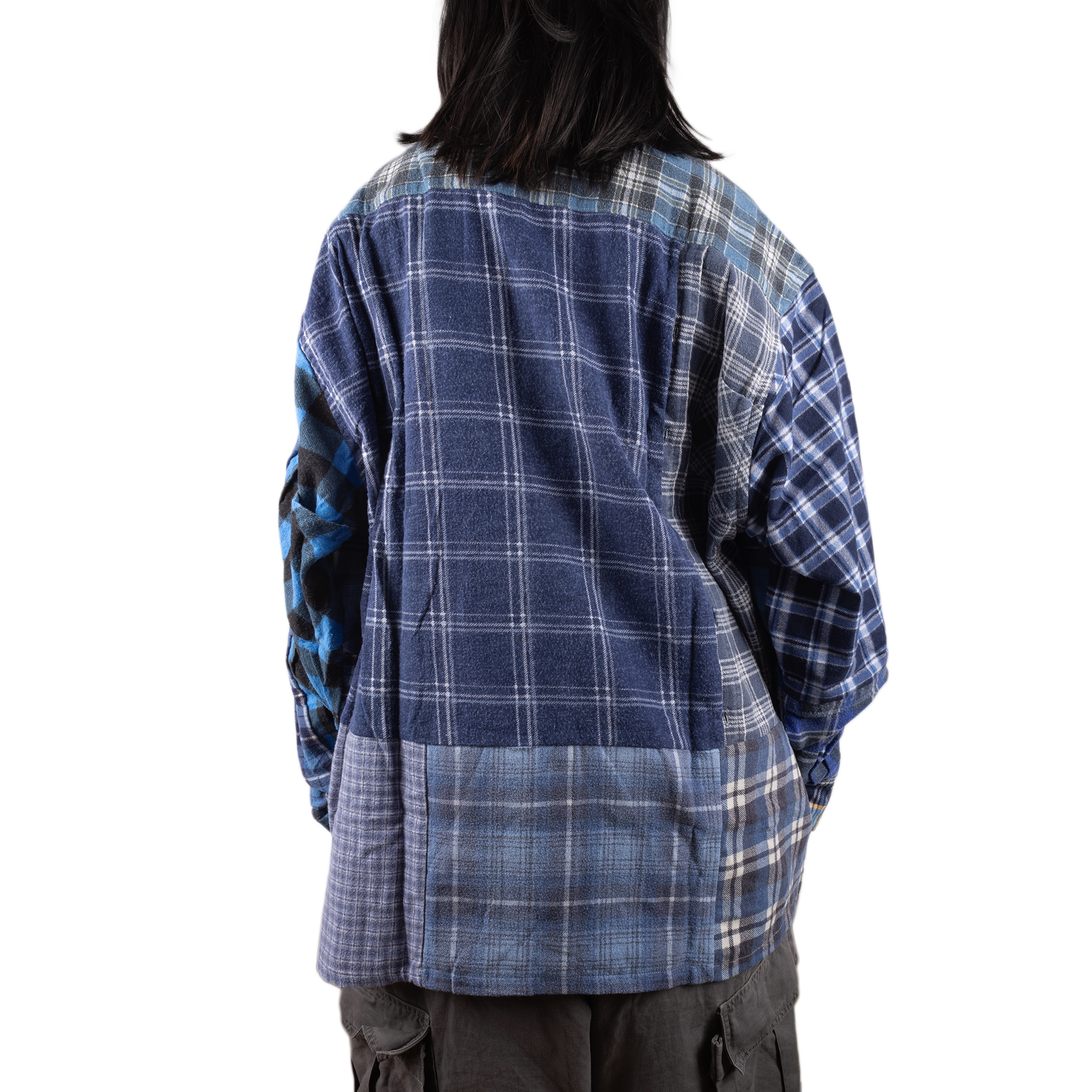 Needles Flannel Shirt Straight Hem Shirt #1-C Large