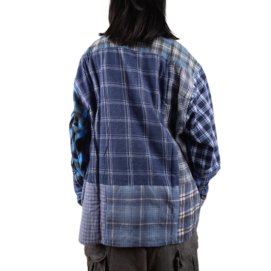 Needles Flannel Shirt Straight Hem Shirt #1-C Large