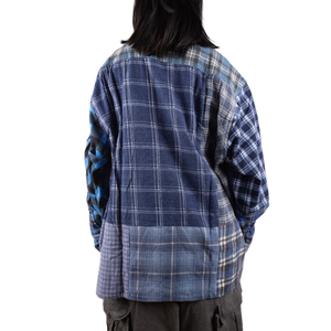 Needles Flannel Shirt Straight Hem Shirt #1-C Large