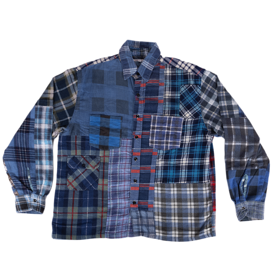 Needles Flannel Shirt Straight Hem Shirt #1-F Medium
