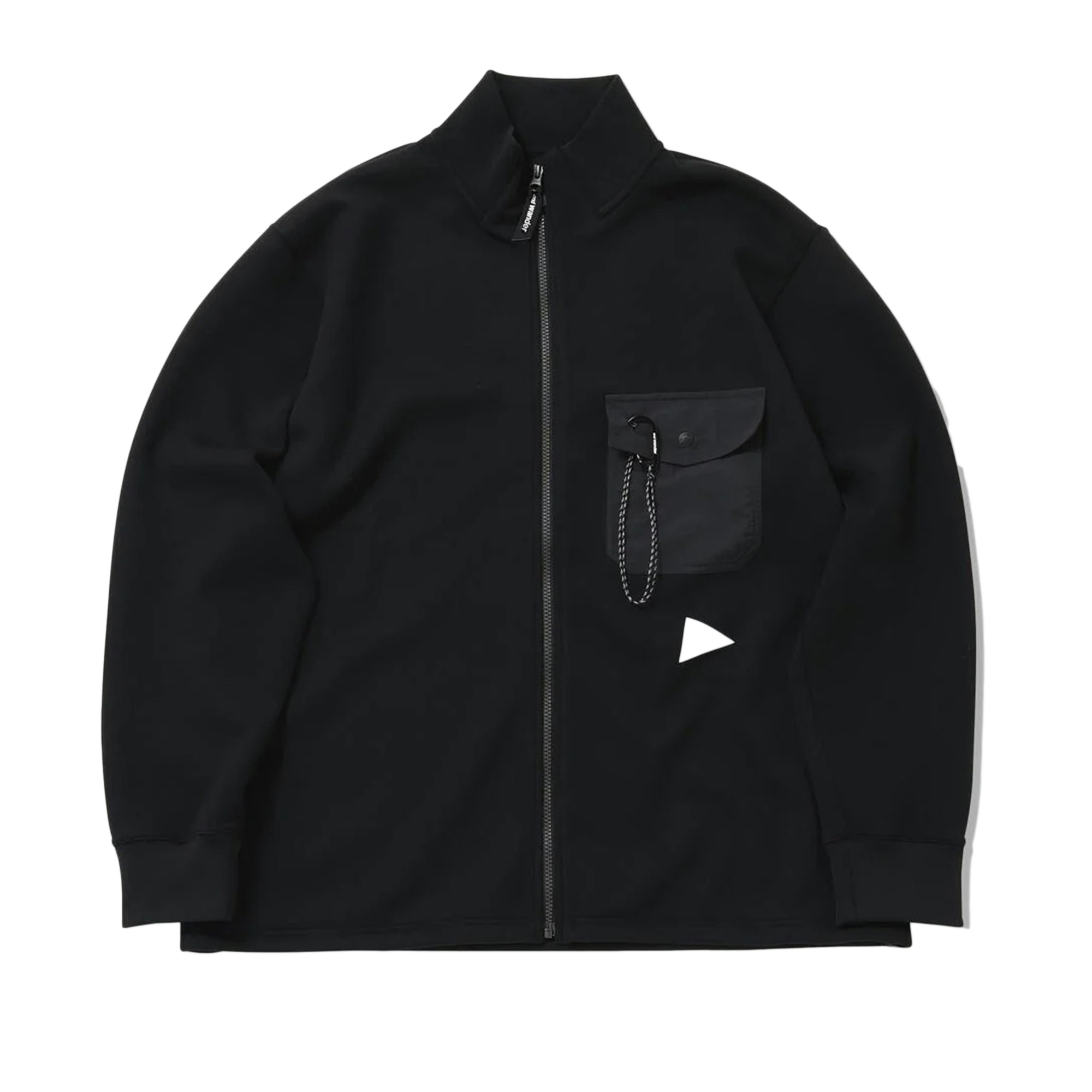 and wander Airy Warm Full Zip Black