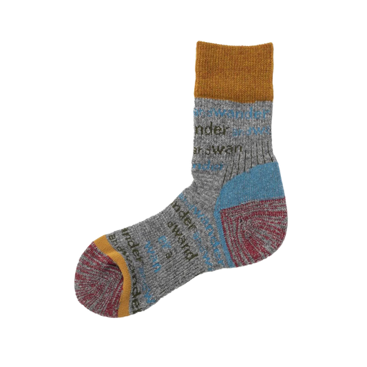 and wander And Wander Wool Socks L.Gray