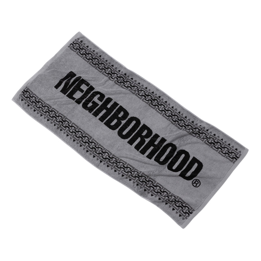 Neighborhood Geometric Pattern Bath Towel Gray  251FTNH-AC01