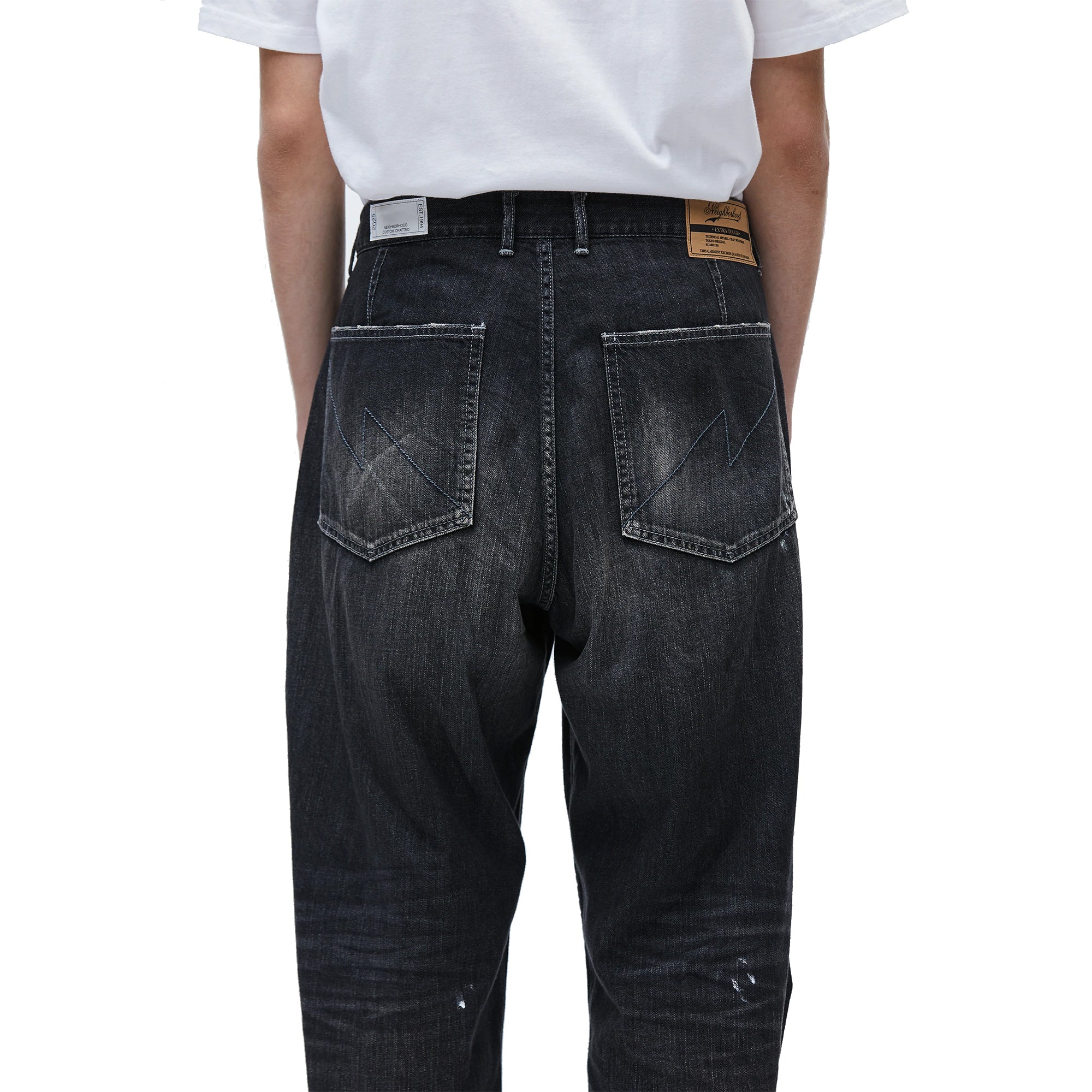 Neighborhood Washed Lw Denim Utility Pants Black