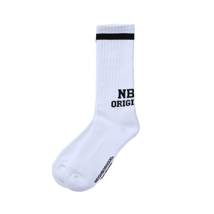 Neighborhood Logo Line Socks White  251WINH-UWM01