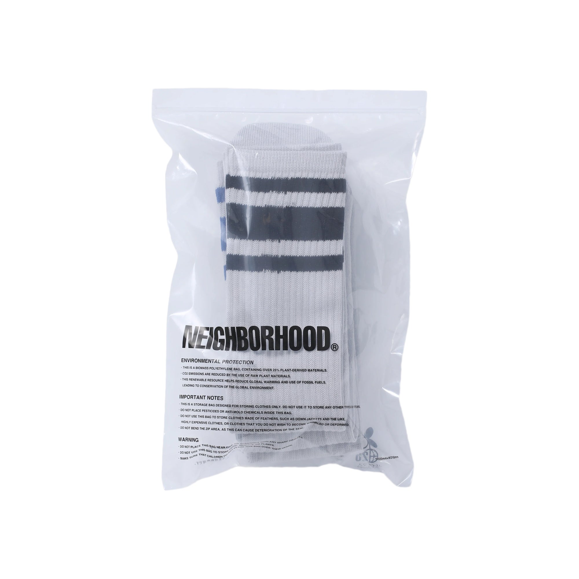 Neighborhood Classic 3-Pack Socks White  251KWNH-UWM01