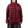 Needles Flannel Shirt 7 Cuts Shirt #5 Over Dye Red Small