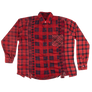 Needles Flannel Shirt 7 Cuts Shirt #5 Over Dye Red X-Large
