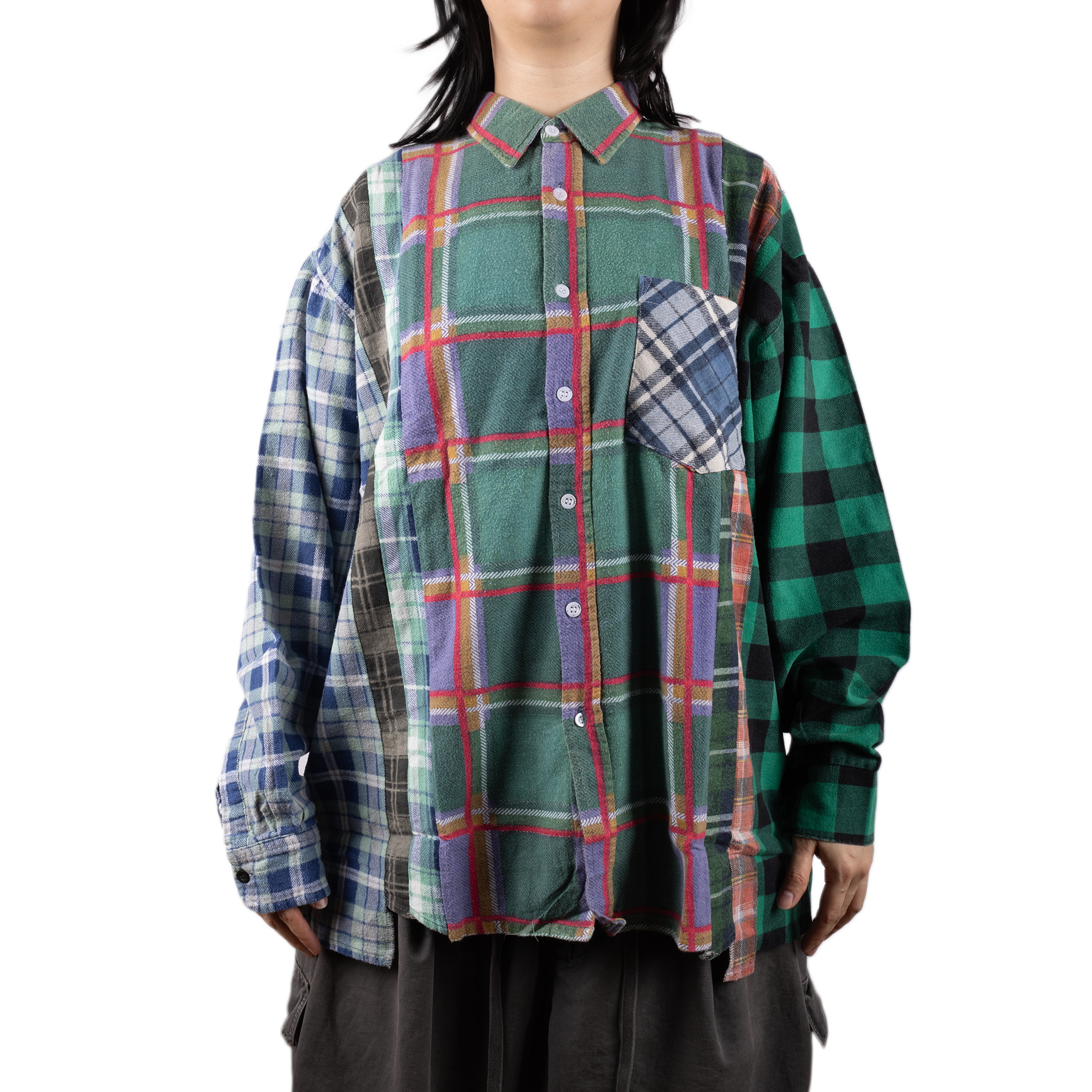 Needles Flannel Shirt 7 Cuts Shirt #2 Large