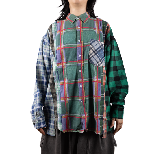 Needles Flannel Shirt 7 Cuts Shirt #2 Large