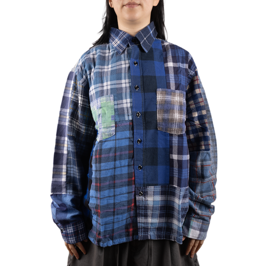 Needles Flannel Shirt Straight Hem Shirt #1-A Small