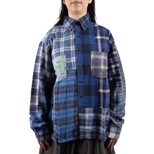 Needles Flannel Shirt Straight Hem Shirt #1-A Small