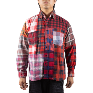Needles Flannel Shirt Straight Hem Shirt #1-E Small