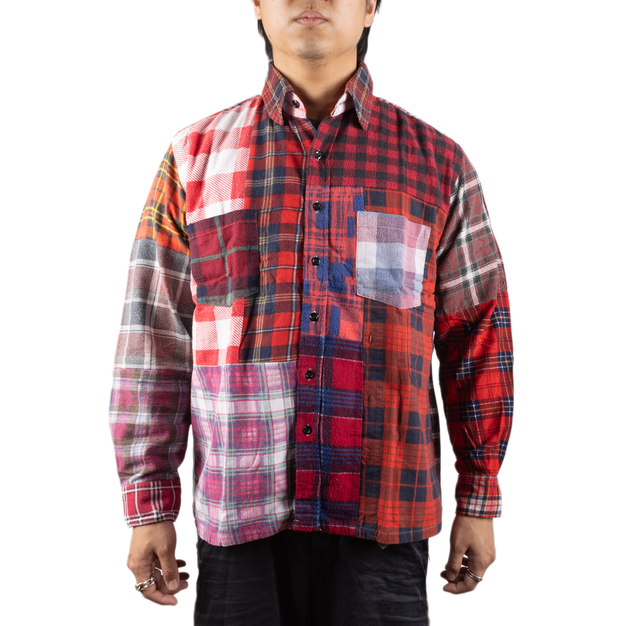 Needles Flannel Shirt Straight Hem Shirt #1-E Small
