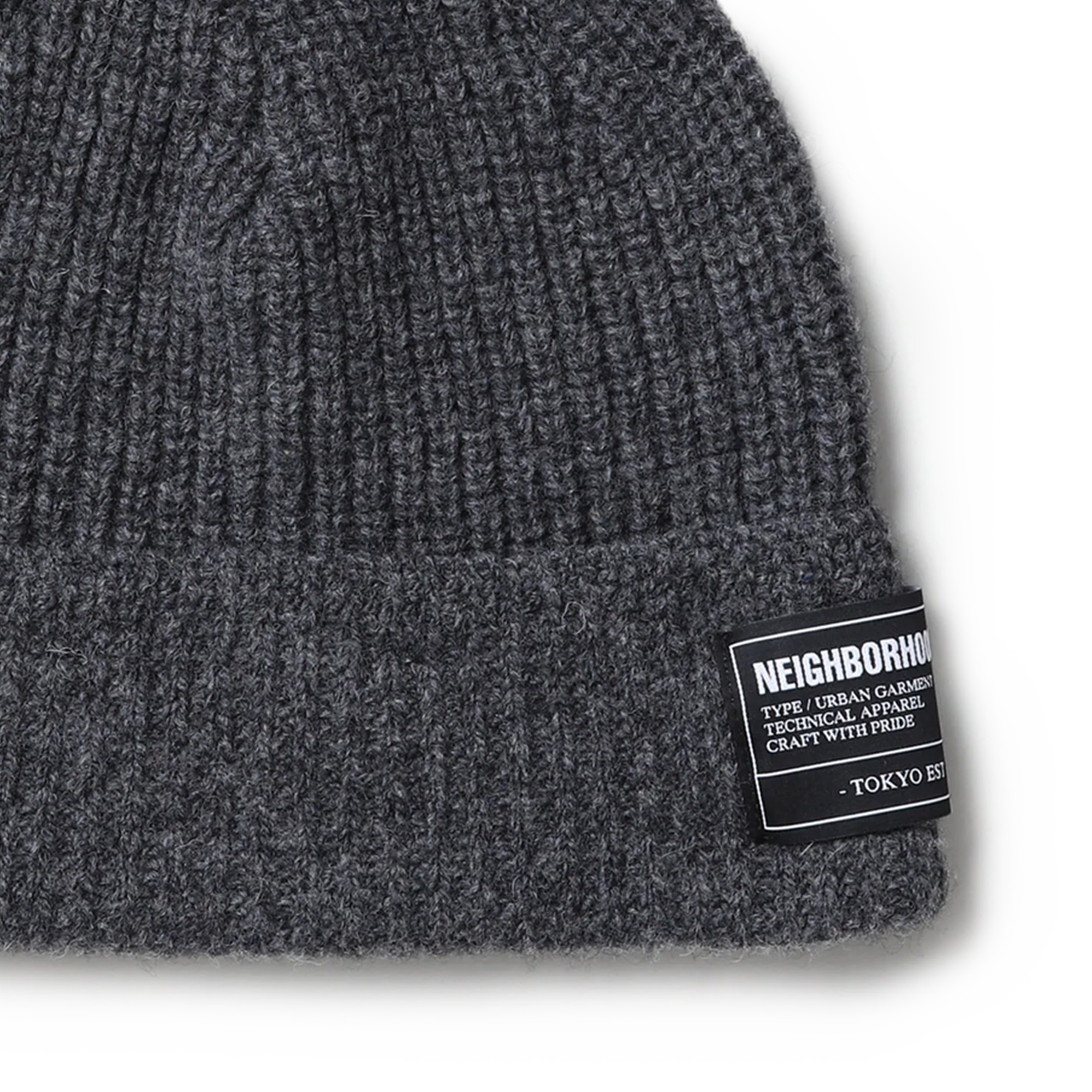 Neighborhood JP Beanie Charcoal 252FUNH-HT01