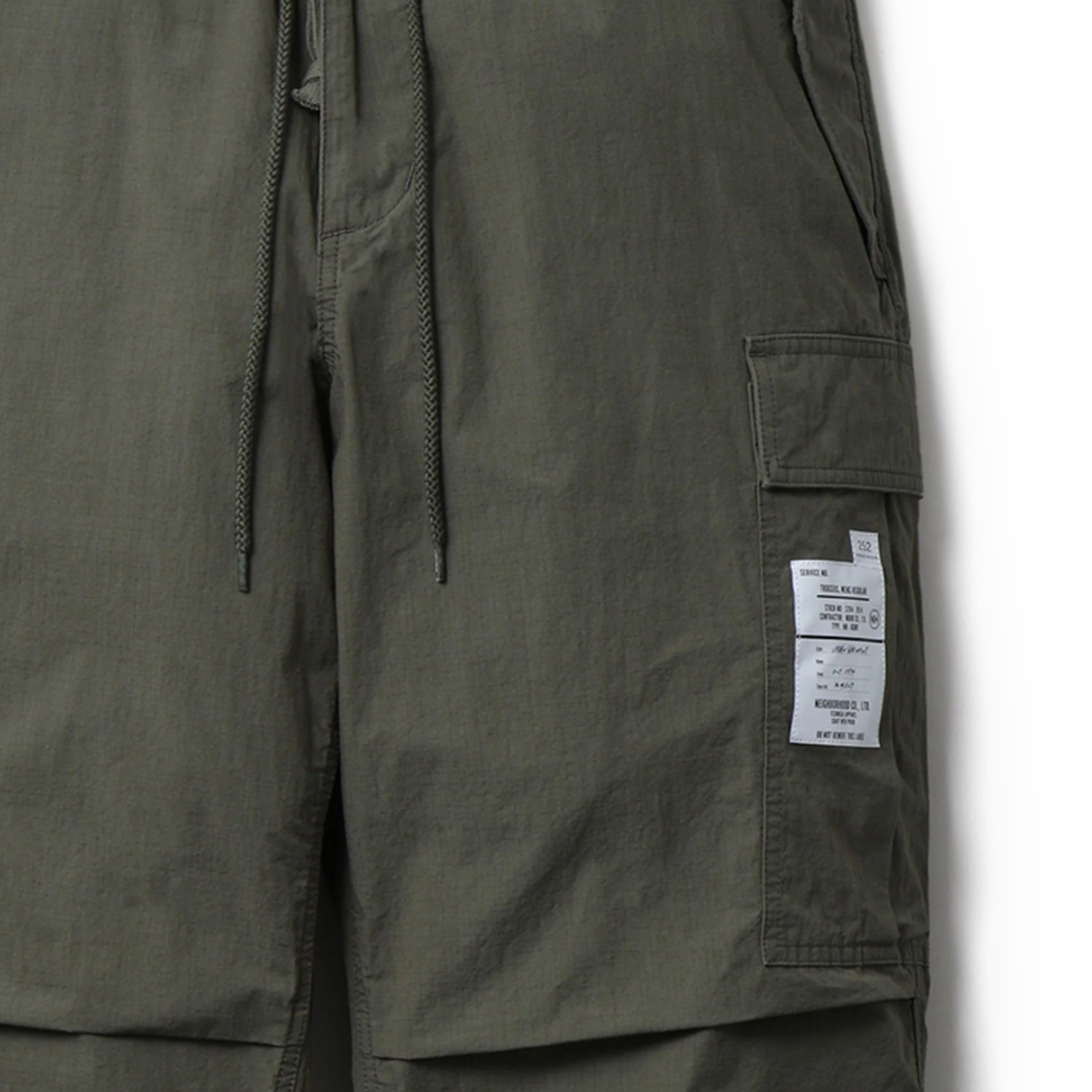 Neighborhood Wide Cargo Pants Olive Drab 252SPNH-PTM02