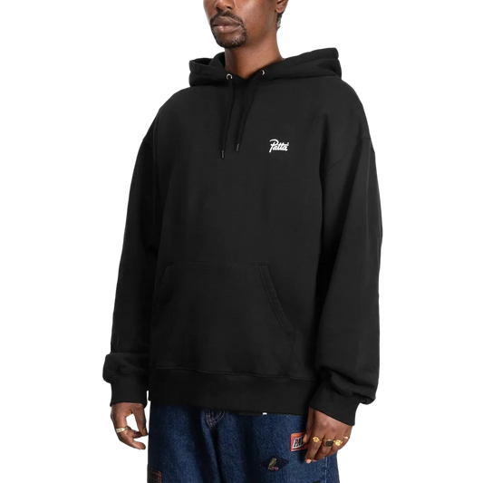 Patta Embroidered Fire Panther Hooded Sweater Black