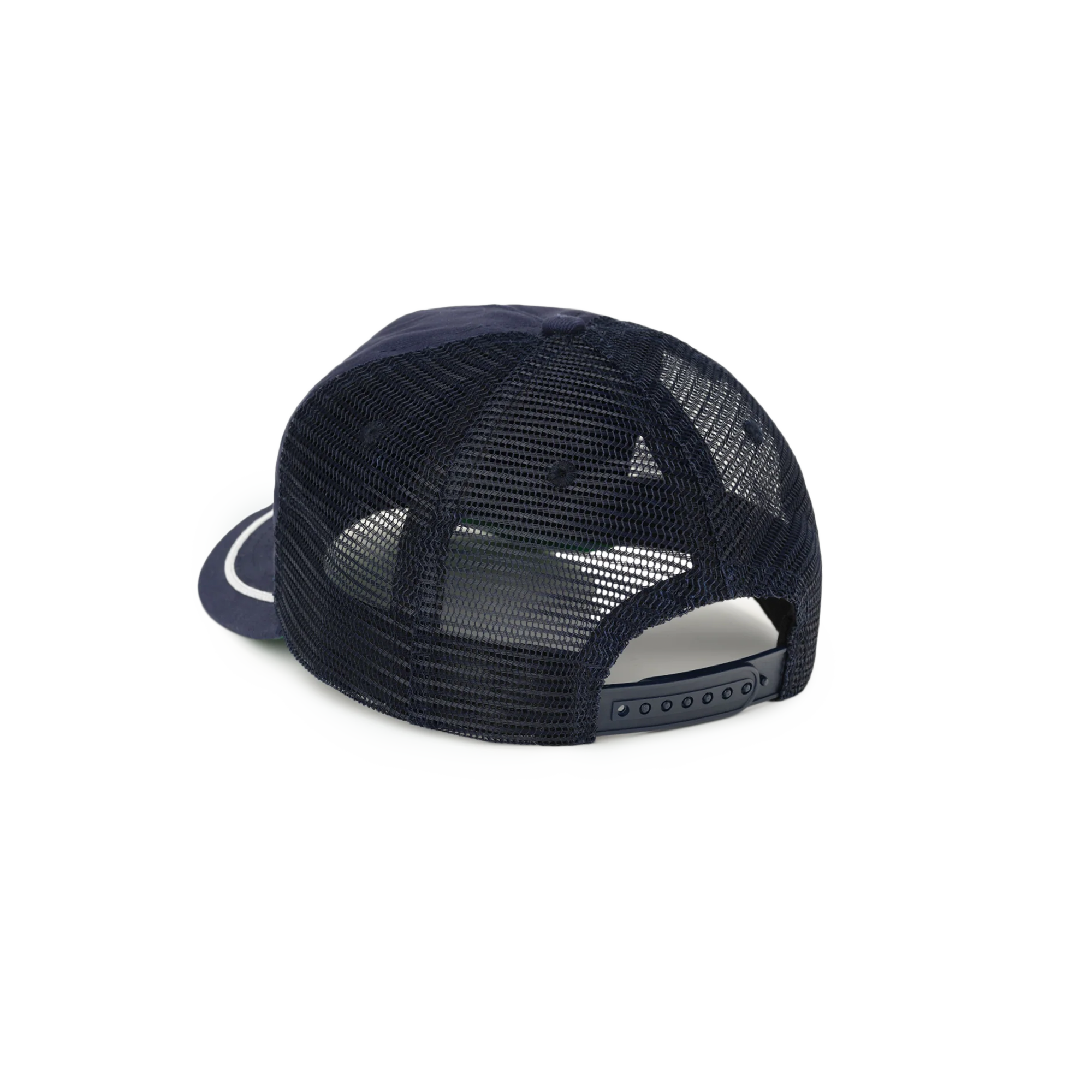 R H U D E Patch Trucker Hat Navy/White