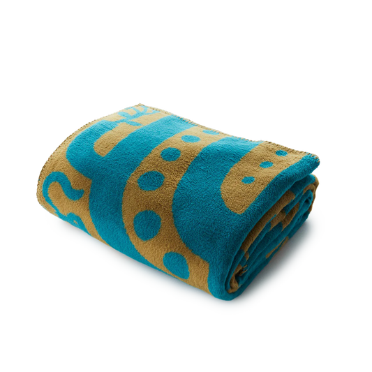 Nanga Tree Of Life Cotton Blanket S Blue Tree