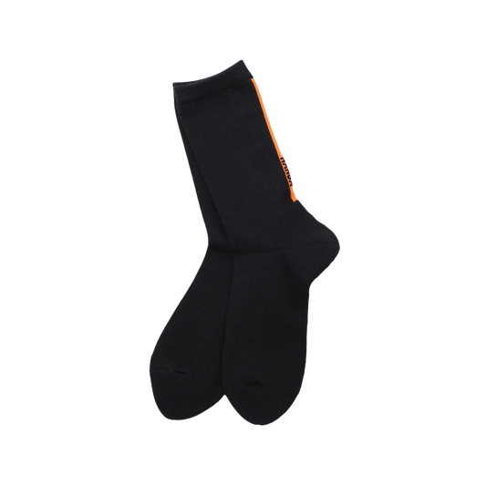 Nanga Vertical Line & Logo Socks Black