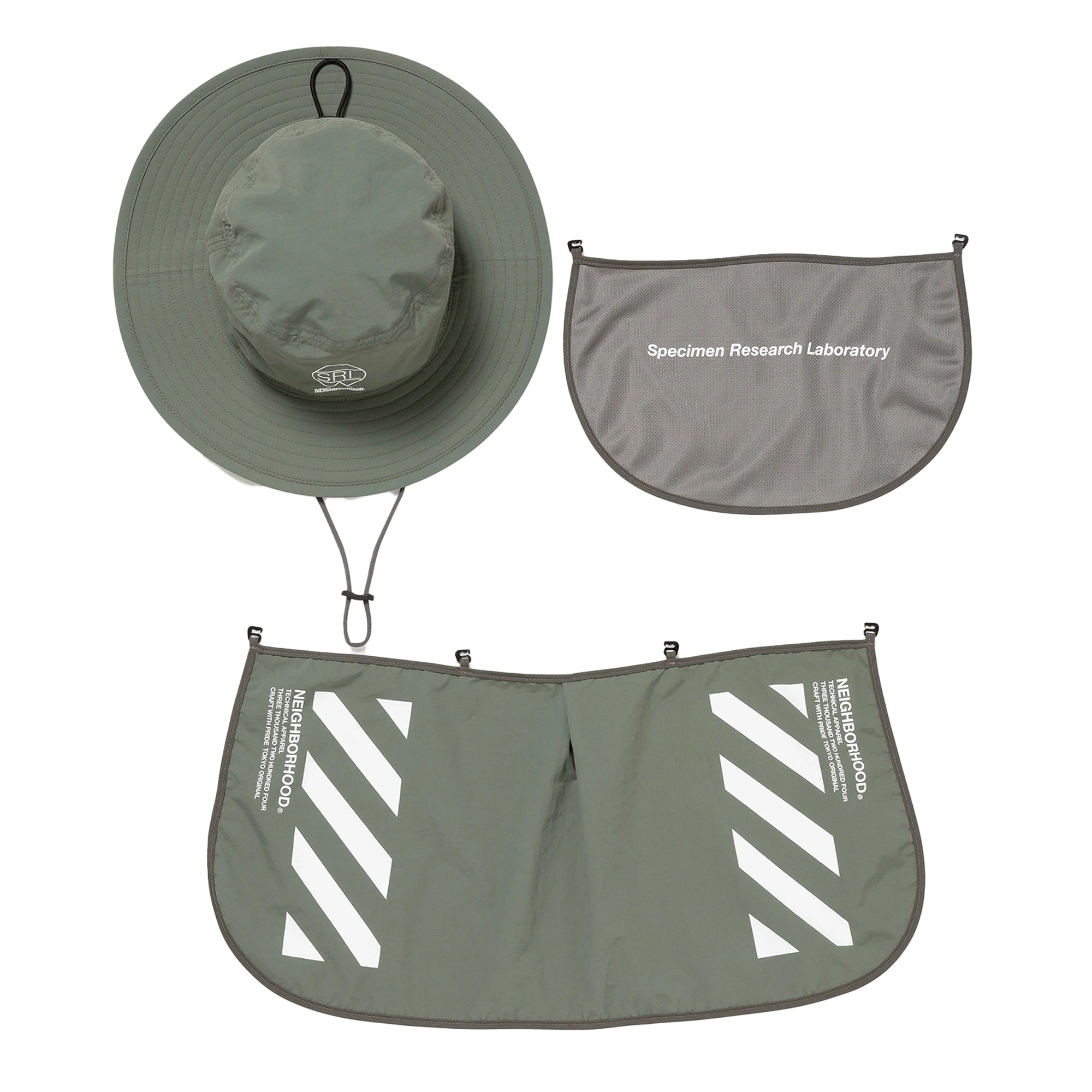 帽子 Neighborhood SRL . SUNGUARD HAT GRAY Neighborhood Srl Sunguard Hat Gray 251HCNH-HT02 – Laced
