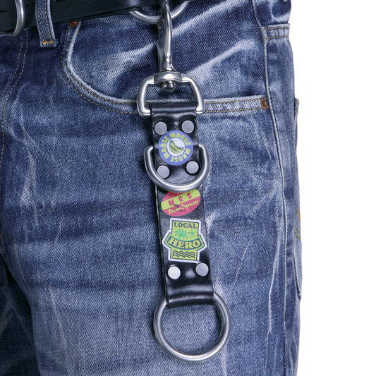 Martine Rose Bondage Keychain Black
