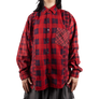 Needles Flannel Shirt 7 Cuts Shirt #5 Over Dye Red X-Large